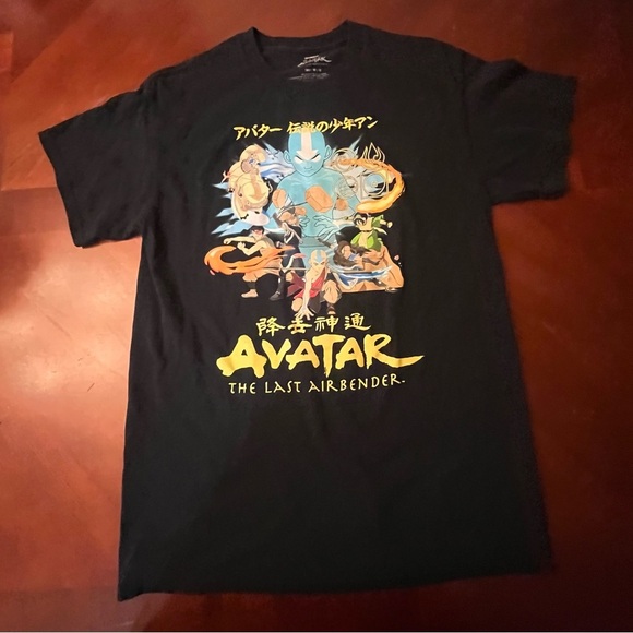 Black Avatar The Last Airbender T-Shirt - Picture 1 of 5